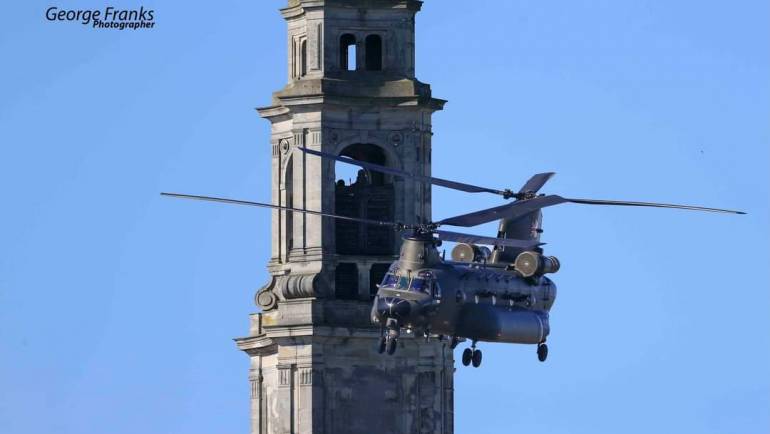 Chinook Helicopter excites MCCF on Day One